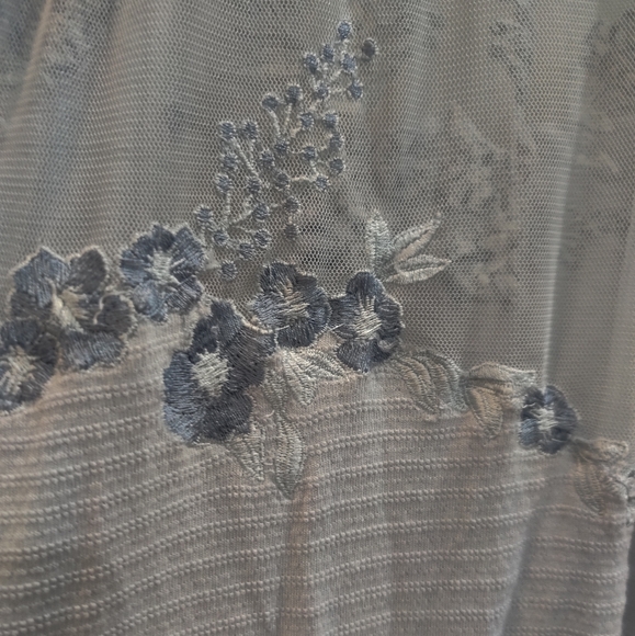 NEW Free people Saheli embroidered mesh lace top - Picture 8 of 8